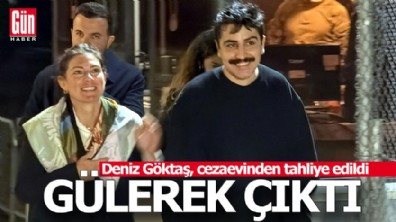 Komedyen Deniz Göktaş cezaevinden gülerek çıktı