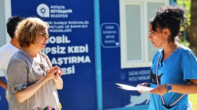 Mobil sahipsiz kedi kısırlaştırma ünitesi Karaalioğlu Parkı’nda