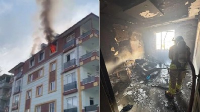 Şarjdaki telefon alev aldı: Aile yangından son anda kurtuldu