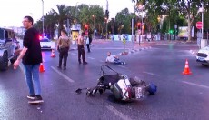 3 motosiklet çarpıştı: 1'i ağır 5 yaralı