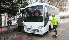 Afyon'da okul servisleri denetlendi