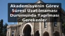 Akademisyenin Görev Süresi Uzatılmaması Durumunda Yapılması Gerekenler