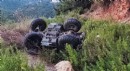Alanya'da ATV uçuruma yuvarlandı: 1 yaralı
