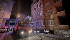 Alanya'da daire yandı