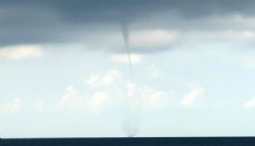 Alanya'da denizde hortum çıktı