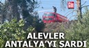 Alevler Antalya'yı sardı: 2 orman yangınına müdahale