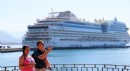 Alman turistler kruvaziyerle Antalya'ya geldi