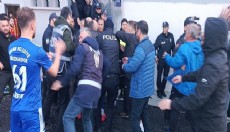 Amatör maç sonunda gerginlik