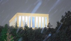 Ankara yeni yılı karla karşıladı