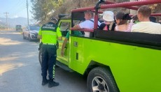 Antalya'da jandarmadan trafik denetimi