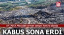 Antalya Aksu'daki yangın kabusu sona erdi