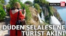 Antalya Düden Şelalesi'ne turist akını