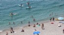 Antalya Konyaaltı Sahili'nde hafta sonu yoğunluğu