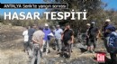 Antalya Serik'te yangın sonrası hasar tespiti