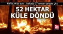 Antalya'da 1 haftada 37 orman yangını; 52 hektar yandı