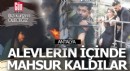 Antalya'da 10 kişi alevlerin arasında kaldı