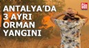 Antalya'da 3 ayrı orman yangını