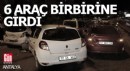 Antalya'da 6 araç birbirine gidi
