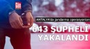 Antalya'da 643 şüpheli yakalandı