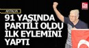 Antalya'da 91 yaşındaki kadın siyasete girdi, ilk eylemini yaptı