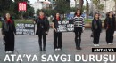 Antalya'da Ata'ya saygı duruşu