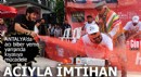 Antalya'da acı biber yeme yarışında kıyasıya mücadele