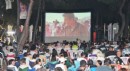 Antalya'da açık havada film keyfi