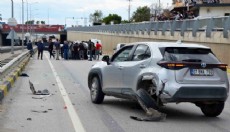 Antalya'da alt geçitte kaza: 1 yaralı