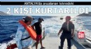 Antalya'da arızalanan teknedeki 2 kişi kurtarıldı