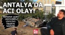 Antalya'da bahçeye uçan otomobilin sürücüsü öldü