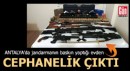 Antalya'da baskın yapılan evden cephanelik çıktı