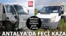 Antalya'da belediye araçları birbirine girdi: 7 yaralı
