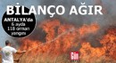 Antalya'da bilanço ağır! 6 ayda 118 orman yangını