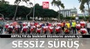 Antalya'da bisikletli ölümlerini anmak için ‘sessiz sürüş’