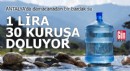Antalya'da damacanadan bir bardak su, 1 lira 30 kuruşa doluyor