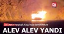 Antalya'da demirli tur teknesi alev alev yandı