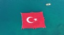Antalya'da denizde Türk bayraklı '15 Temmuz' farkındalığı