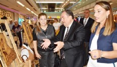 Antalya'da deri sanatı sergisi açıldı