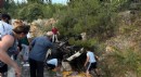 Antalya'da devrilen kamyonun sürücüsü öldü