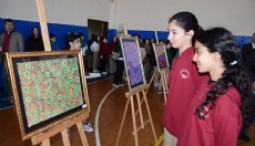 Antalya'da ebru, hat ve naht sergisi