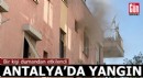 Antalya'da ev yangınında dumandan etkilendi