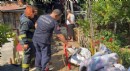 Antalya'da evinin yandığını görünce panikle itfaiyeyi aradı