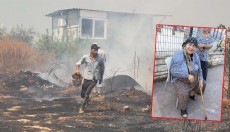 Antalya'da evinin yandığını sanıp gözyaşı döktü