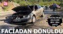 Antalya'da faciadan dönüldü! Otomobil alev alev yandı