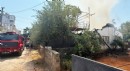 Antalya'da gecekondu yangında kullanılamaz hale geldi