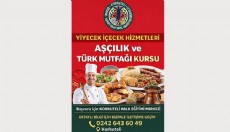 Antalya'da halk eğitimden aşçılık ve Türk mutfağı kursu