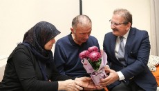 Antalya'da hastaya evinde ziyaret