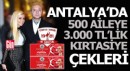 Antalya'da ihtiyaç sahibi 500 aileye 3'er bin TL kırtasiye yardımı