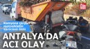 Antalya'da kamyona çarpan motosikletin sürücüsü öldü