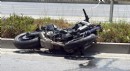 Antalya'da kamyonetle çarpışan motosikletli öldü